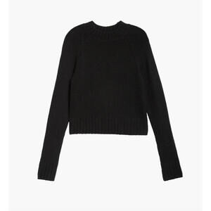 NEW, Vince Raglan Sleeve Wool & Cashmere Crewneck Sweater in Black Size S #S7978